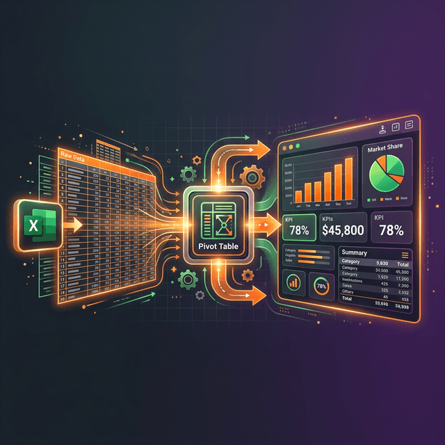 Pivot Table Trong Excel: Biến Dữ Liệu Thô Thành Báo Cáo Chuyên Nghiệp