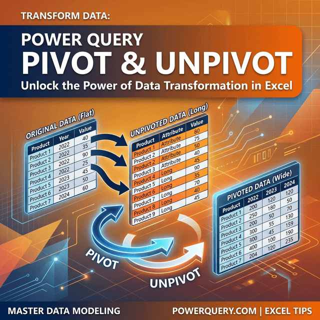 Pivot Và Unpivot Trong Power Query: Chuyển Đổi Cấu Trúc Dữ Liệu Dễ Dàng