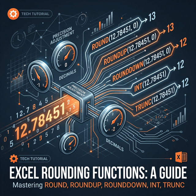 Hàm ROUND, ROUNDUP, ROUNDDOWN, INT, TRUNC: Làm Tròn Số Trong Excel