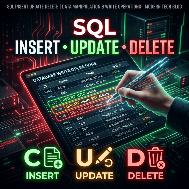INSERT, UPDATE, DELETE Trong SQL: Thao Tác Dữ Liệu (DML) Từ A Đến Z