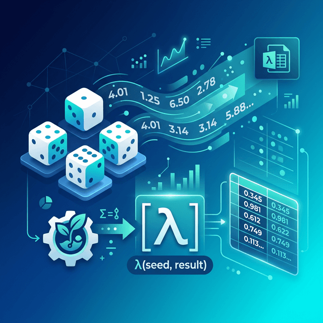 Tạo Số Ngẫu Nhiên Ổn Định Với Seeded RNG & LAMBDA