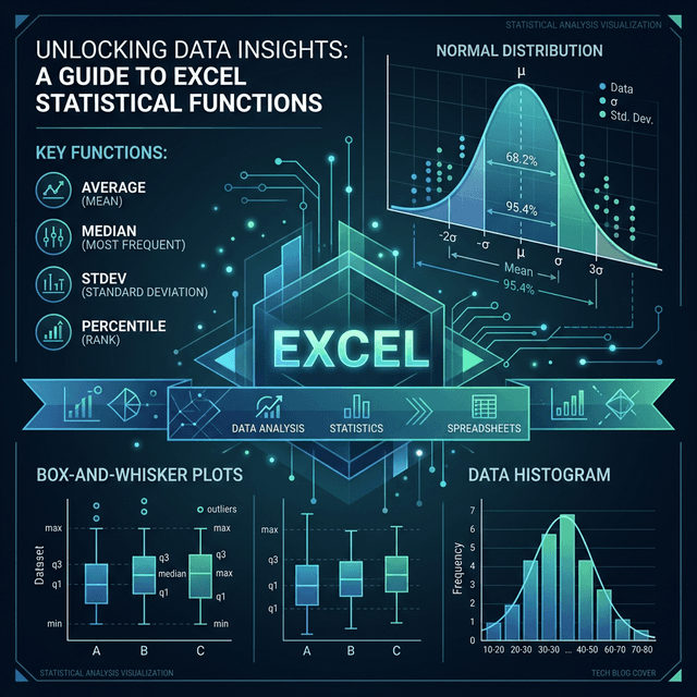 Hàm Thống Kê Trong Excel: AVERAGE, MEDIAN, MODE, STDEV, PERCENTILE