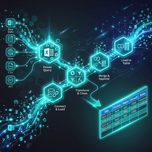 Power Query Trong Excel: Nhập, Biến Đổi Và Gộp Dữ Liệu Tự Động