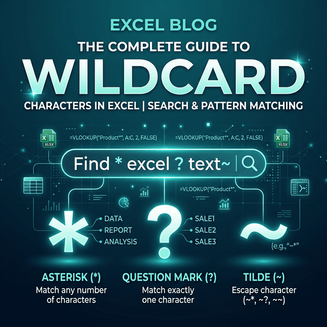 Wildcard Trong Excel — Dấu * ? ~ Và Cách Dùng