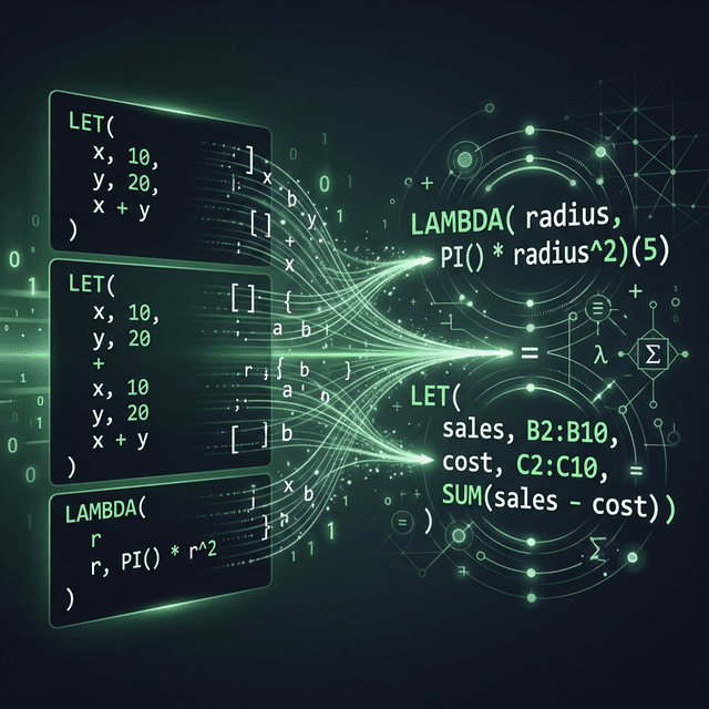 LET, LAMBDA Và LÀM SẠCH Công Thức Trong Excel 365
