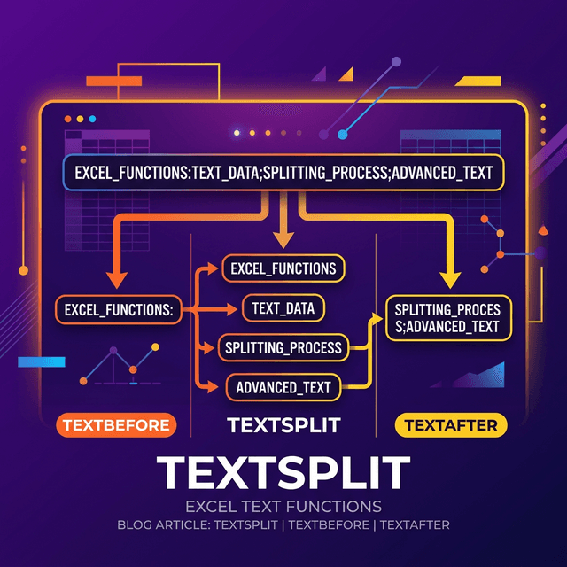 TEXTSPLIT Nâng Cao — Tách Chuỗi 2D, Parse URL