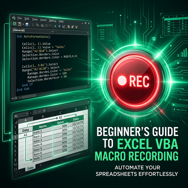 Macro VBA Cho Người Mới: Tự Động Hóa Excel Chỉ Với Record Macro