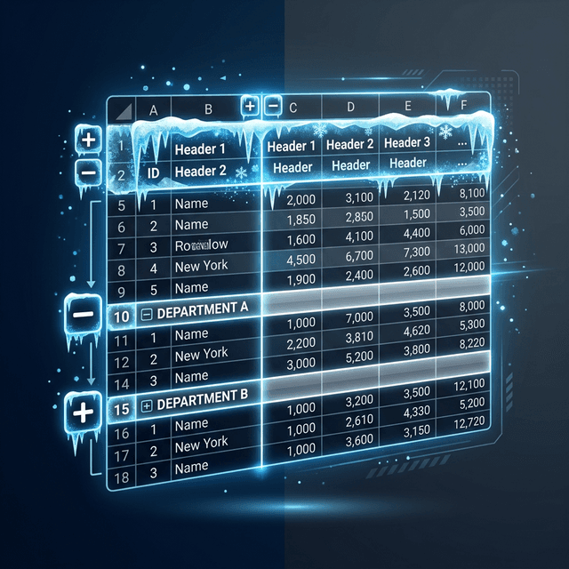 Freeze Panes, Split Và Group Trong Excel: Xem Bảng Lớn Không Bị Lạc