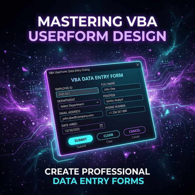 VBA UserForm: Tạo Giao Diện Nhập Liệu Chuyên Nghiệp Trong Excel