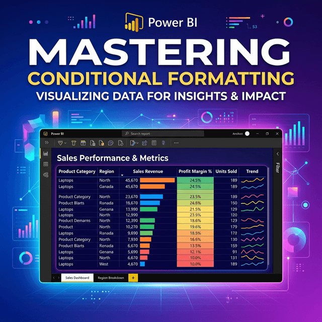Power BI Conditional Formatting Và Custom Visual: Tạo Báo Cáo Nổi Bật