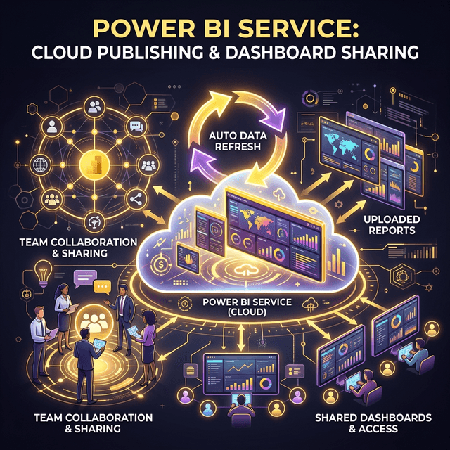 Power BI Service: Publish, Chia Sẻ Dashboard Và Cài Đặt Auto Refresh