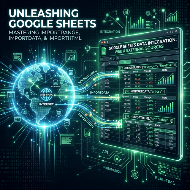 IMPORTRANGE, IMPORTDATA, IMPORTHTML: Kết Nối Dữ Liệu Giữa Các Sheet Và Web