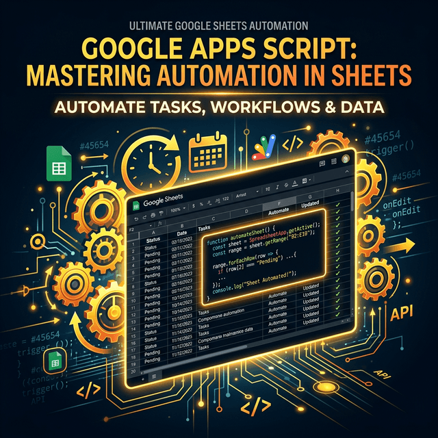 Apps Script Trong Google Sheets: Tự Động Hóa Bằng JavaScript