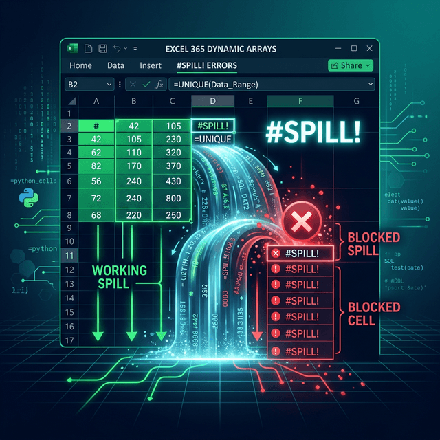 Hàm Spill Trong Excel: Tại Sao Không Tràn Và Cách Khắc Phục