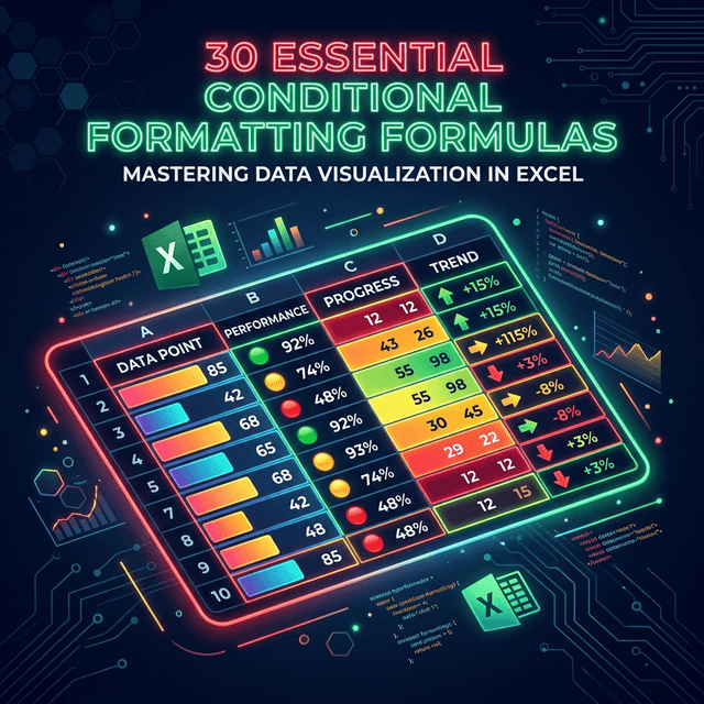 30 Công Thức Conditional Formatting Thực Tế Nhất