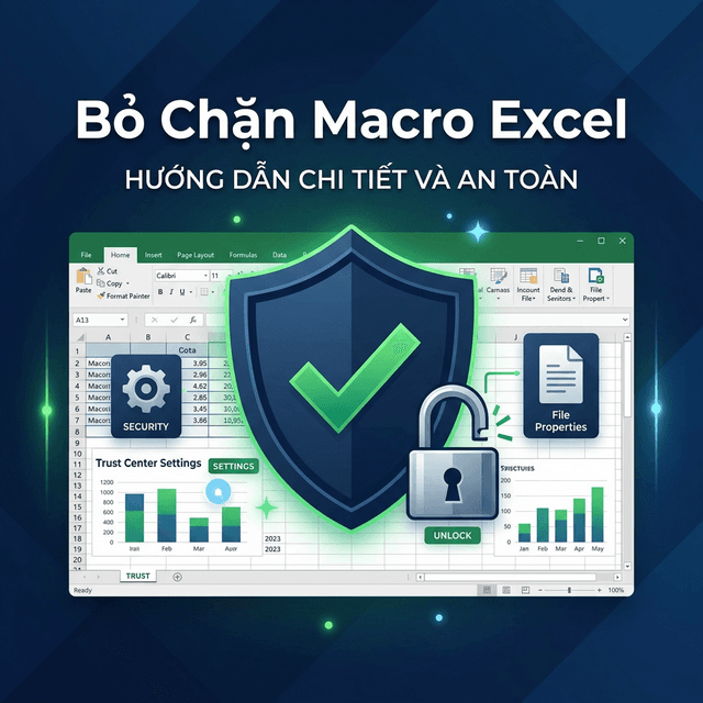 Bỏ Chặn Macro Excel: Hướng Dẫn Bật Macro Cho File Download Từ Mạng