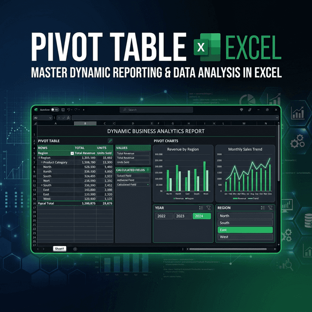 Pivot Table Excel Từ Cơ Bản Đến Nâng Cao: Báo Cáo Động Trong 5 Phút